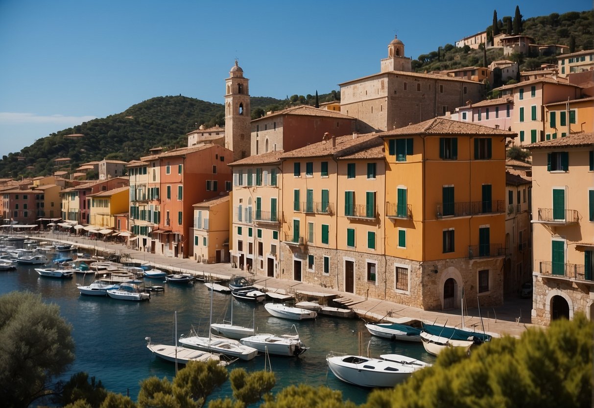 The picturesque town of Portoferraio boasts historic landmarks and cultural heritage sites, offering a stunning backdrop of colorful buildings and a charming harbor